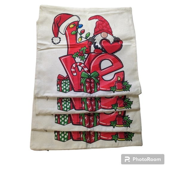 4pc  set. Christmas Throw Pillow Covers. - Picture 5 of 5